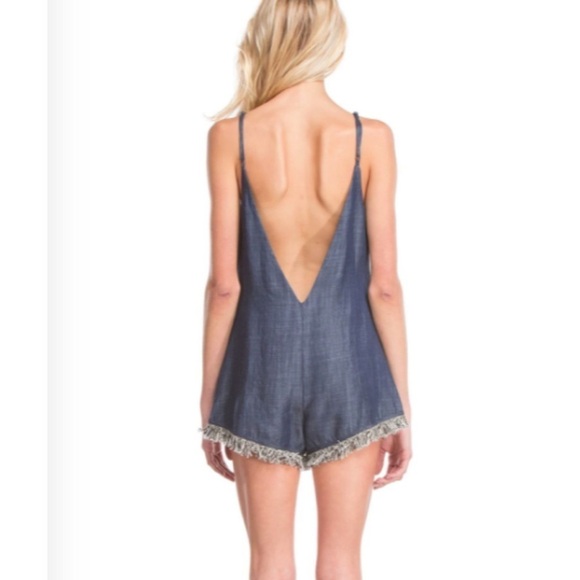 LINE & Dot blue romper - Picture 3 of 12